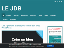 Tablet Screenshot of lejournaldublogueur.fr